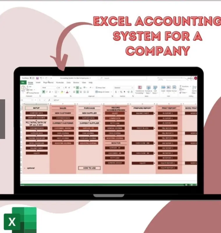  accounting system using excel template