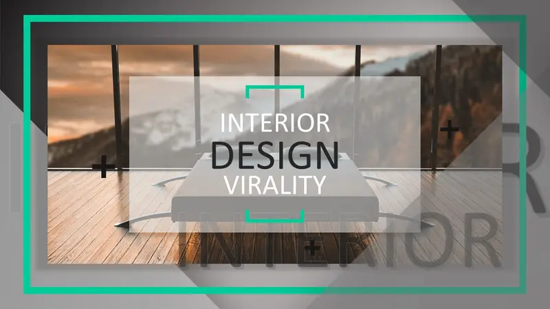 Interior design company template-PPT